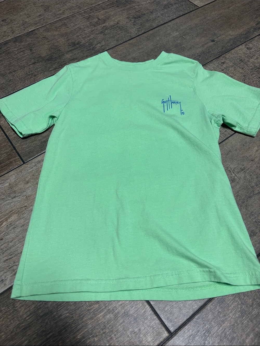 Guy Harvey Mint Green Tee with Blue Logo